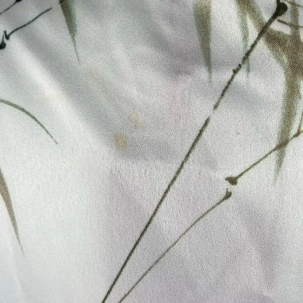 Sigi Chinese Traditional Floral Dress Womens Small White Red Slim Fit Midi Dress - Picture 6 of 6